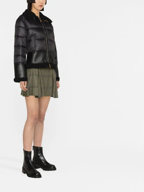 PINKO faux-leather Puffer Jacket - Farfetch