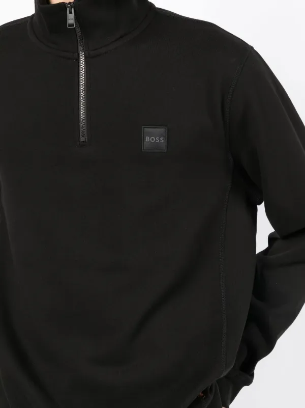 Boss half hotsell zip sweatshirt