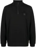 BOSS high-neck half-zip sweatshirt - Black
