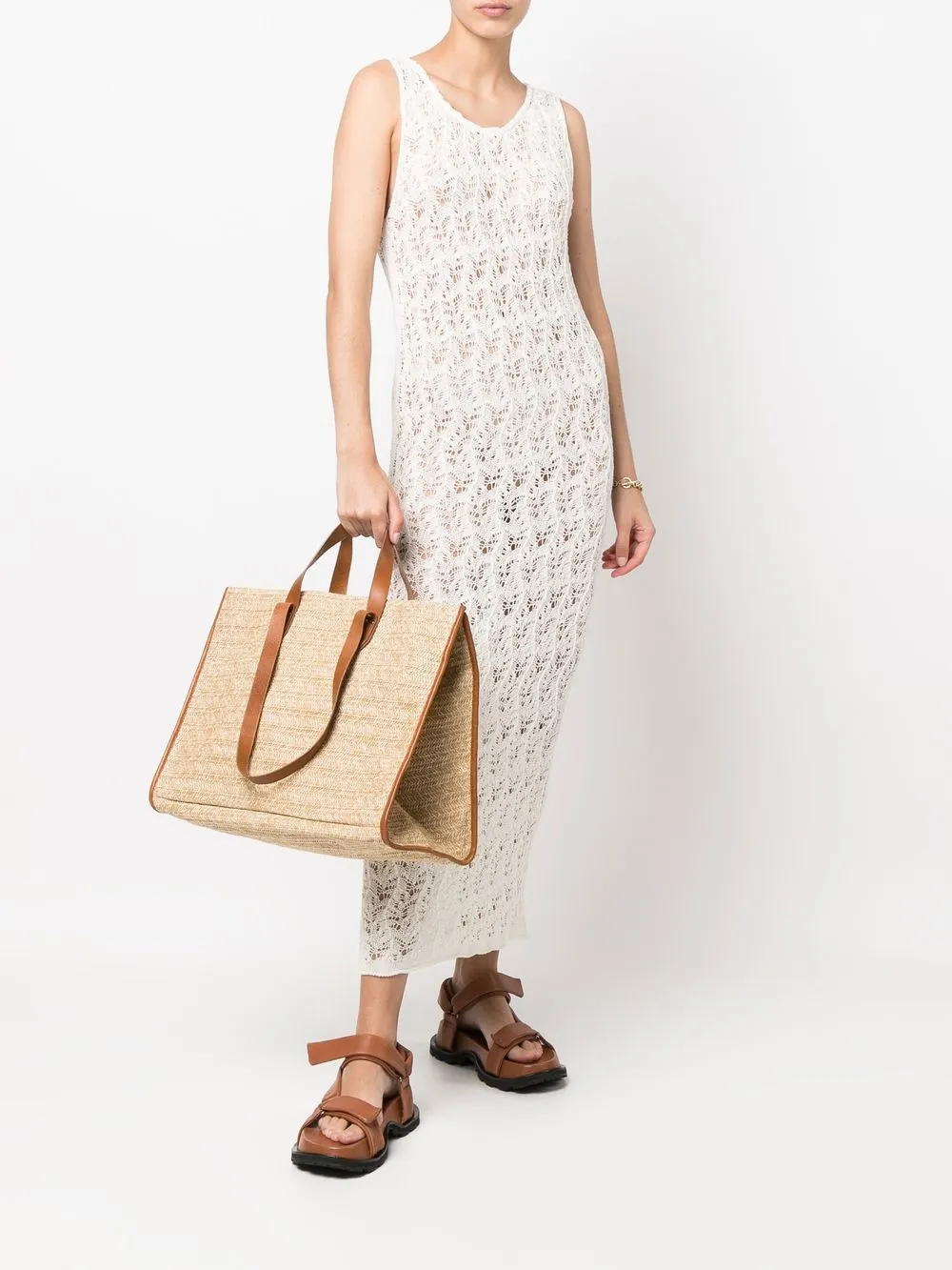 Jérôme Dreyfuss Geweven shopper - Beige