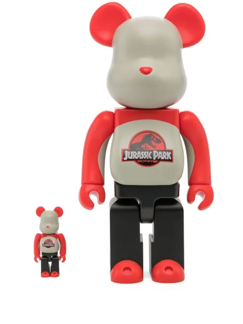 MEDICOM TOY Jurassic Park BE@RBRICK 100% and 400% figure set