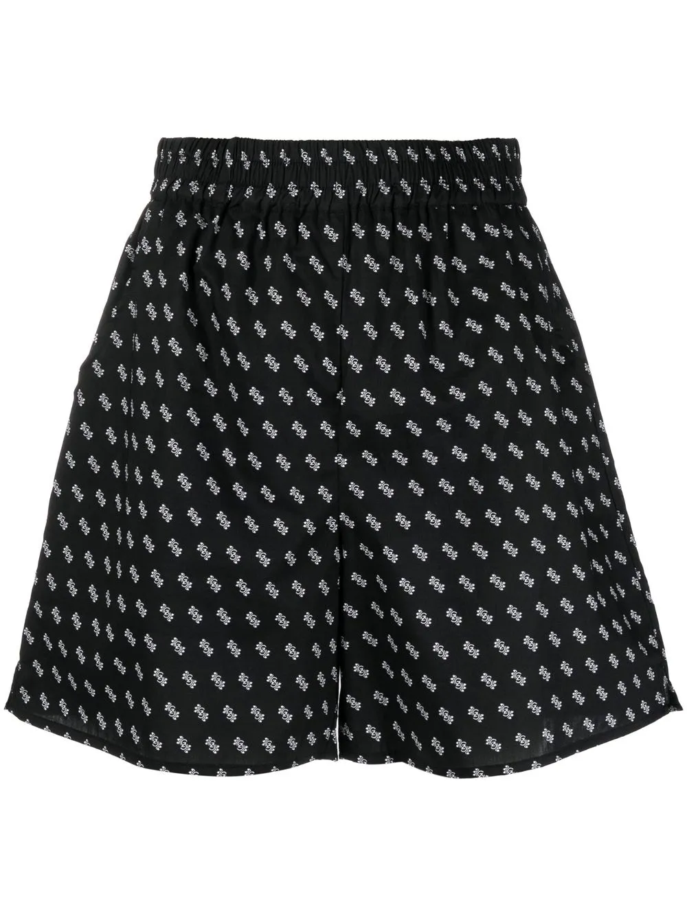 

Gestuz bermudas con pretina elástica - Negro