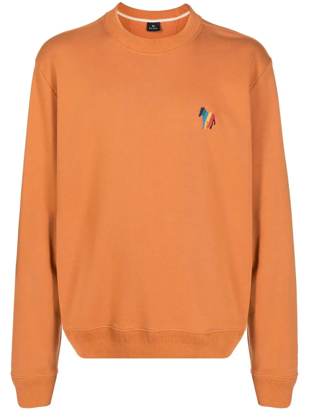 

PS Paul Smith zebra-motif cotton sweatshirt - Orange