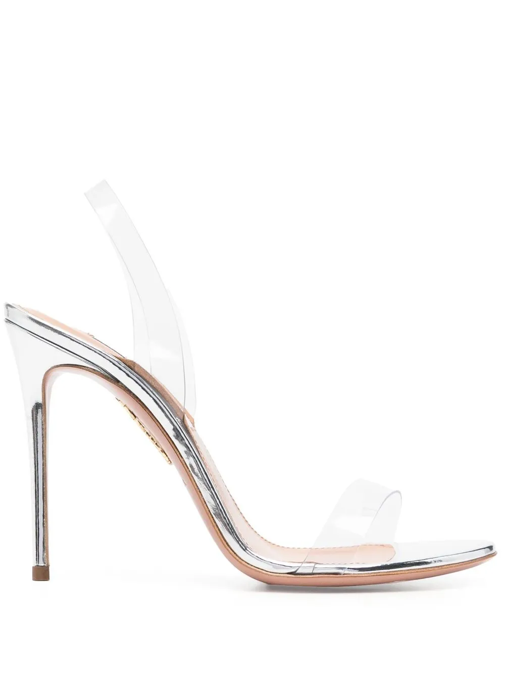 

Aquazzura sandalias transparentes con tira trasera - Neutro