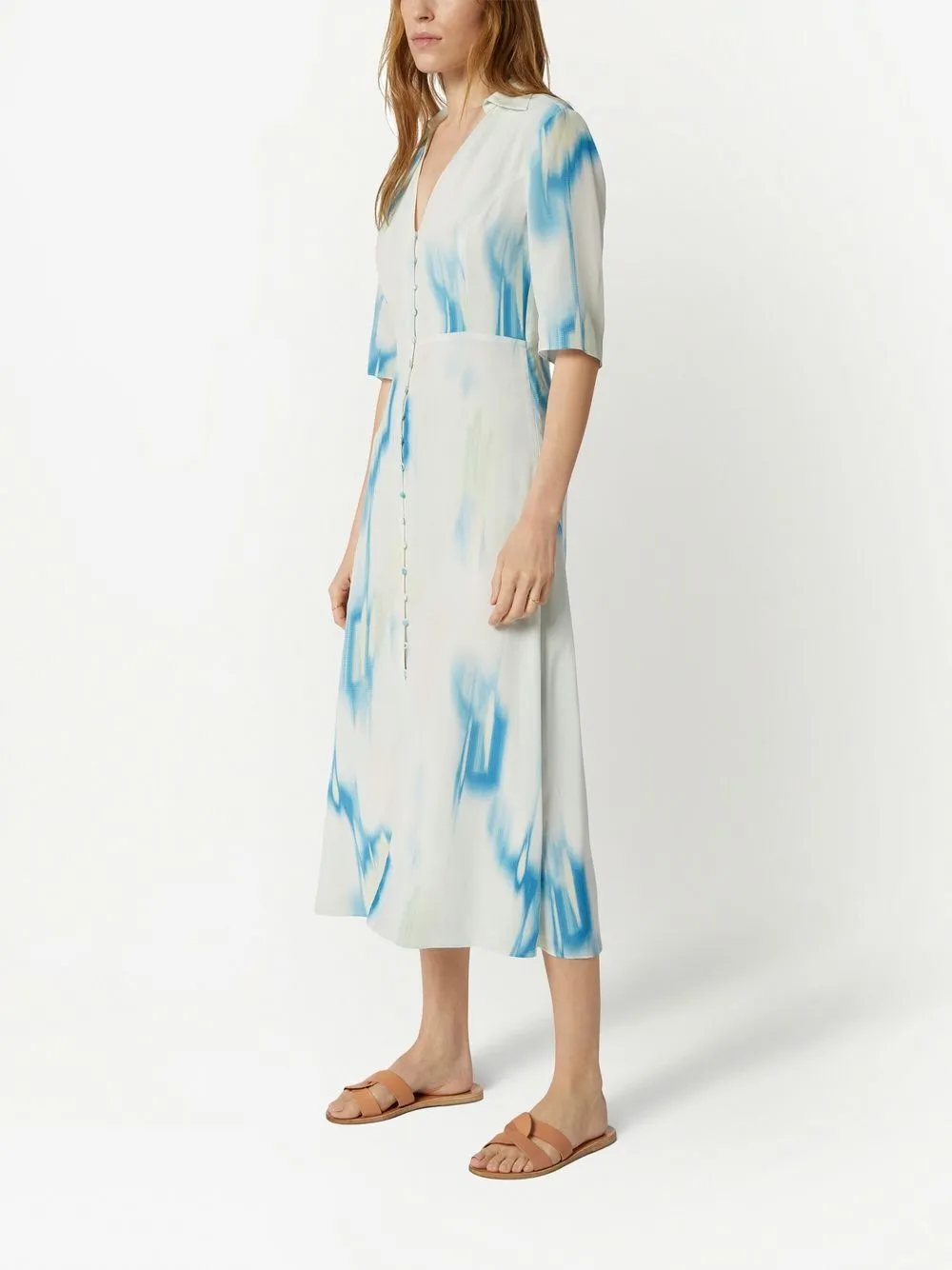 Equipment Balisa Silk Satin Dress Farfetch