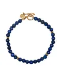 DOWER AND HALL Disco Balls T-bar fastening bracelet - Blue