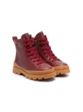 Camper Kids Brutus lace-up leather boots - Red