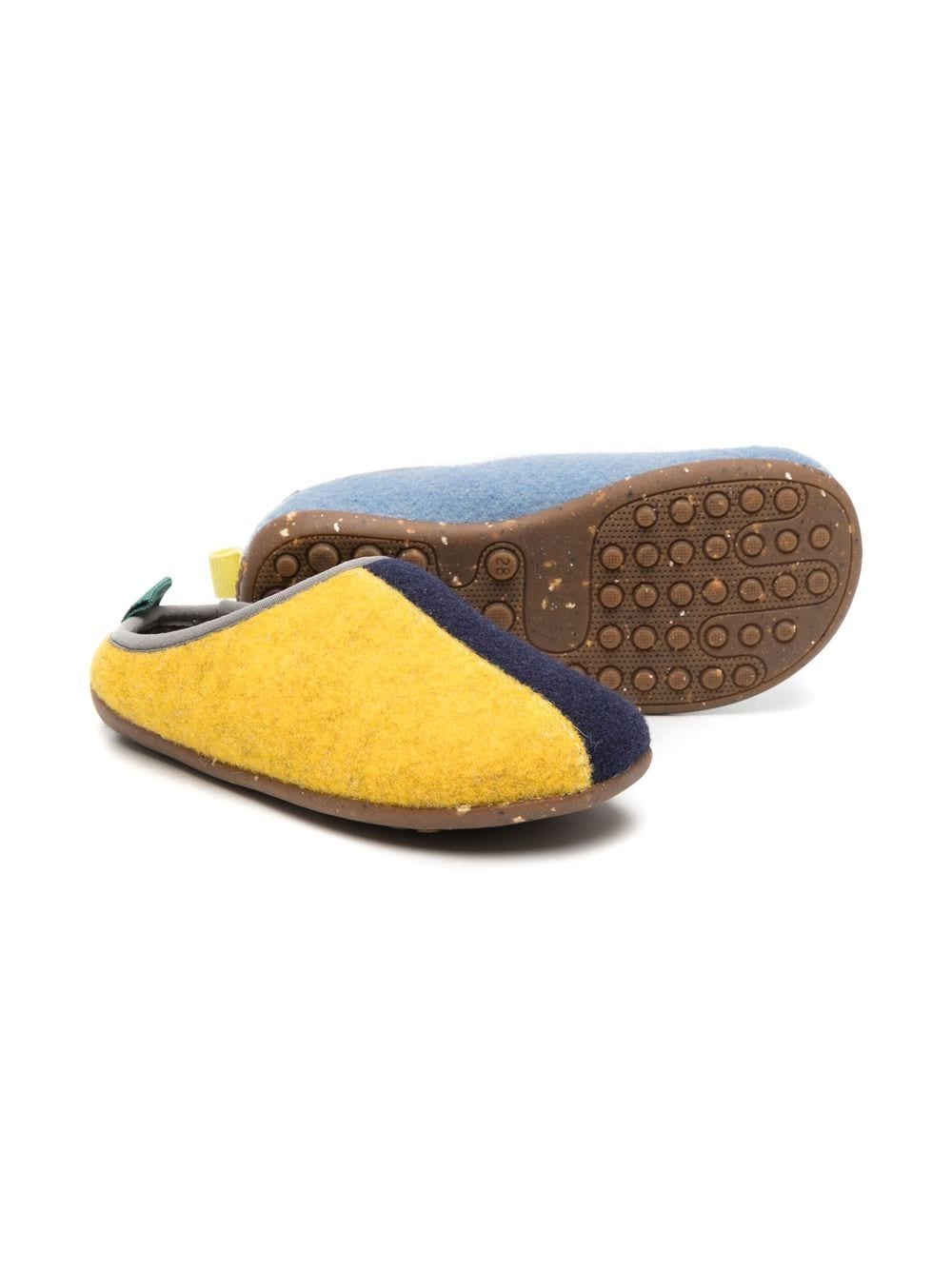 Camper Kids Slippers met colourblocking - Groen