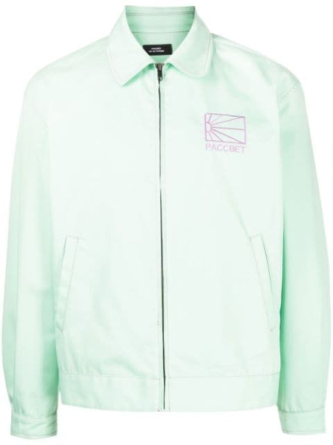  RASSVET logo-print zip-up shirt jacket