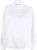 Jacob Cohën plain long-sleeve shirt - White