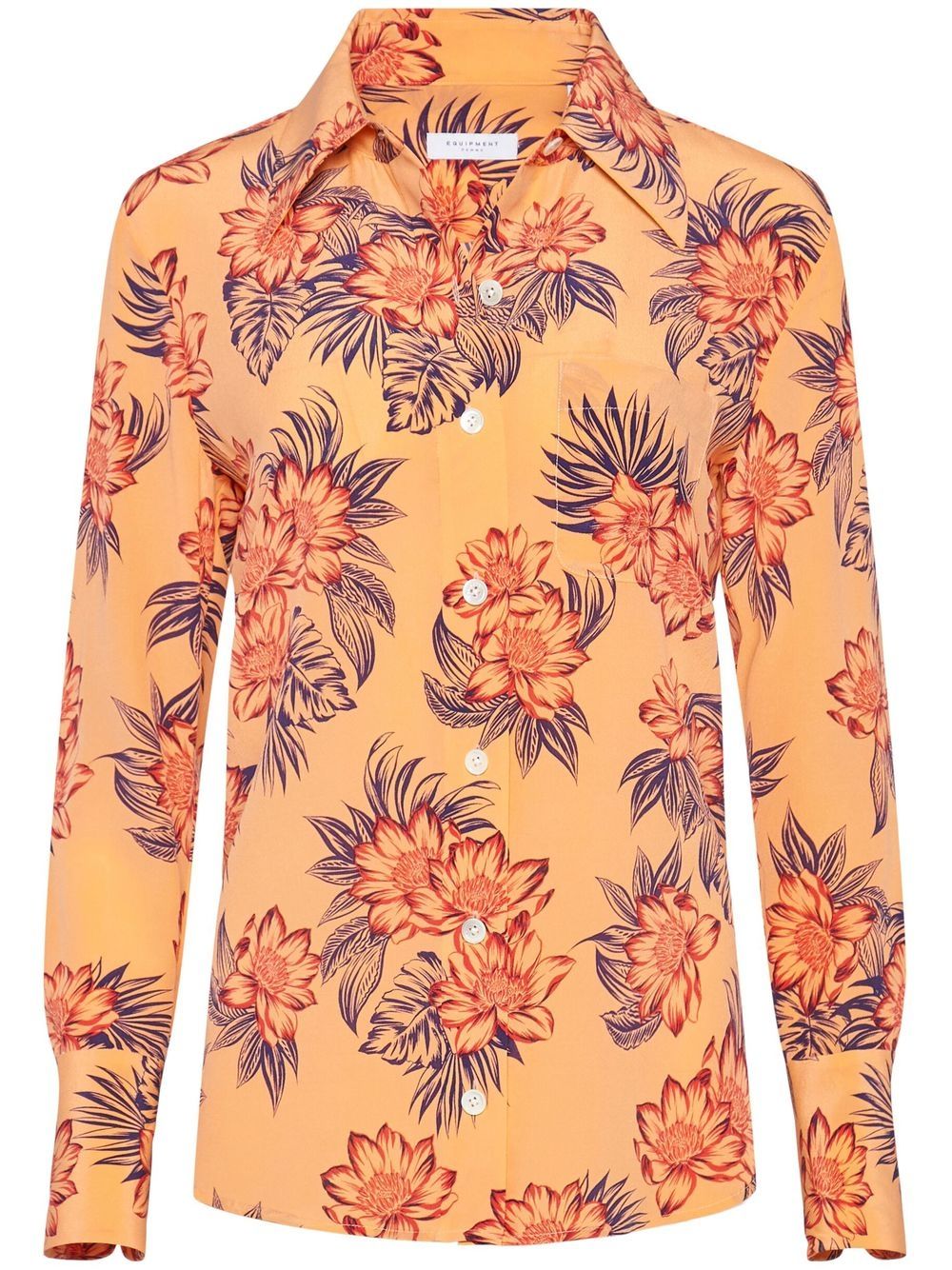 

Equipment all-over floral-print shirt - Orange