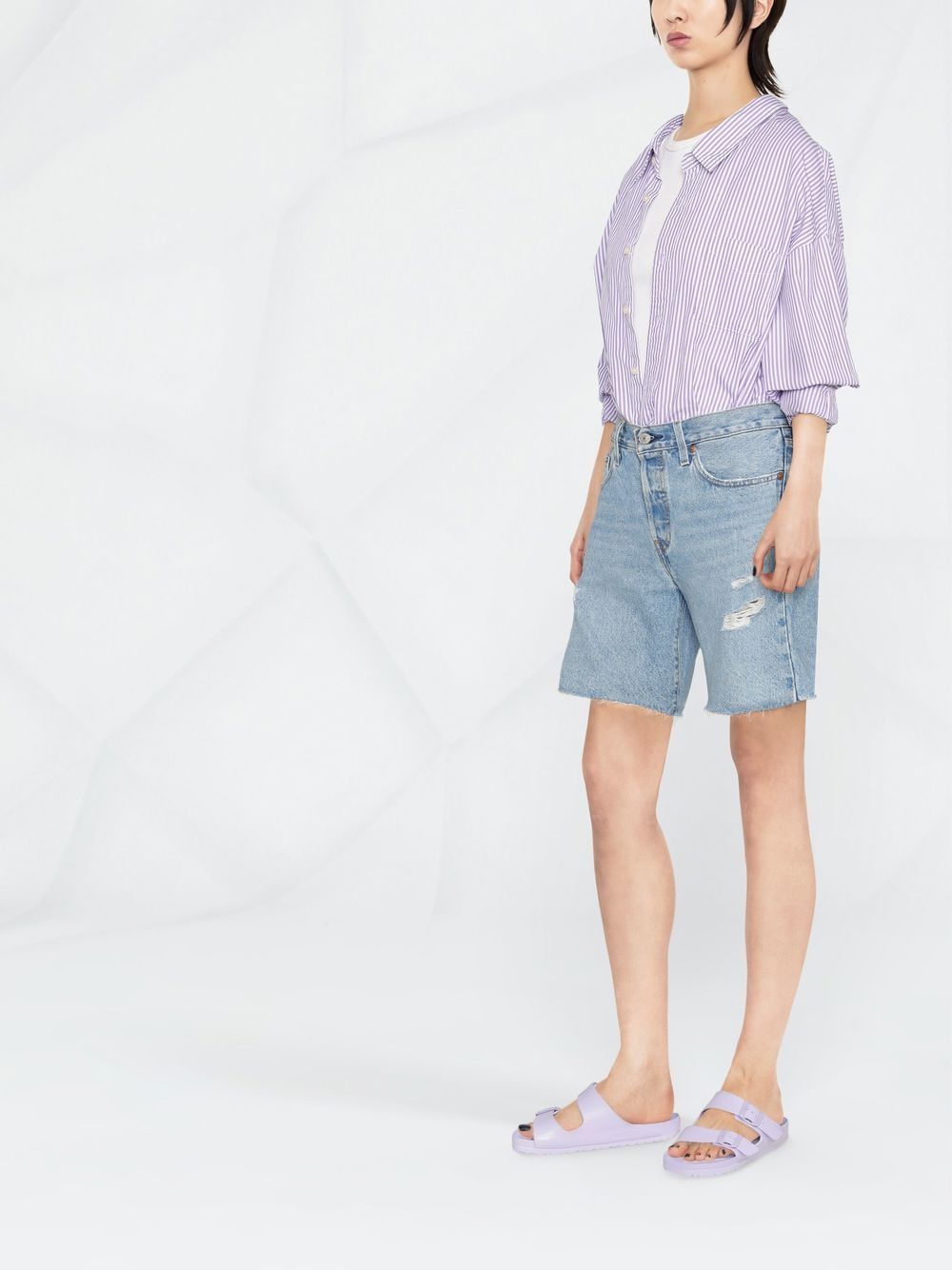 levi's distressed bermuda shorts