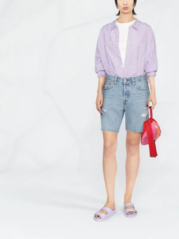 Levi's Distressed knee-length Denim 