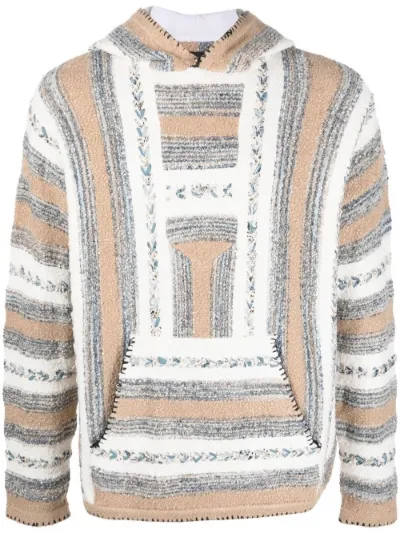 bandana braided stripe hoodie | AMIRI 