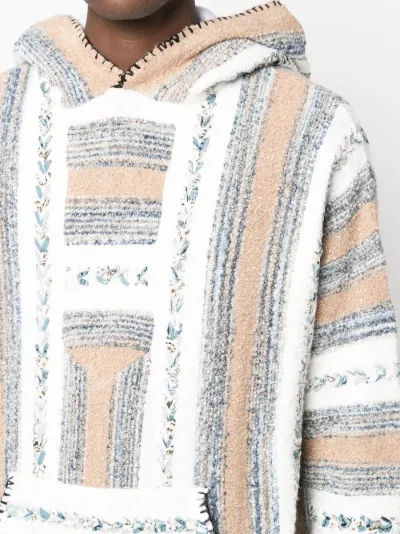 bandana braided stripe hoodie | AMIRI 