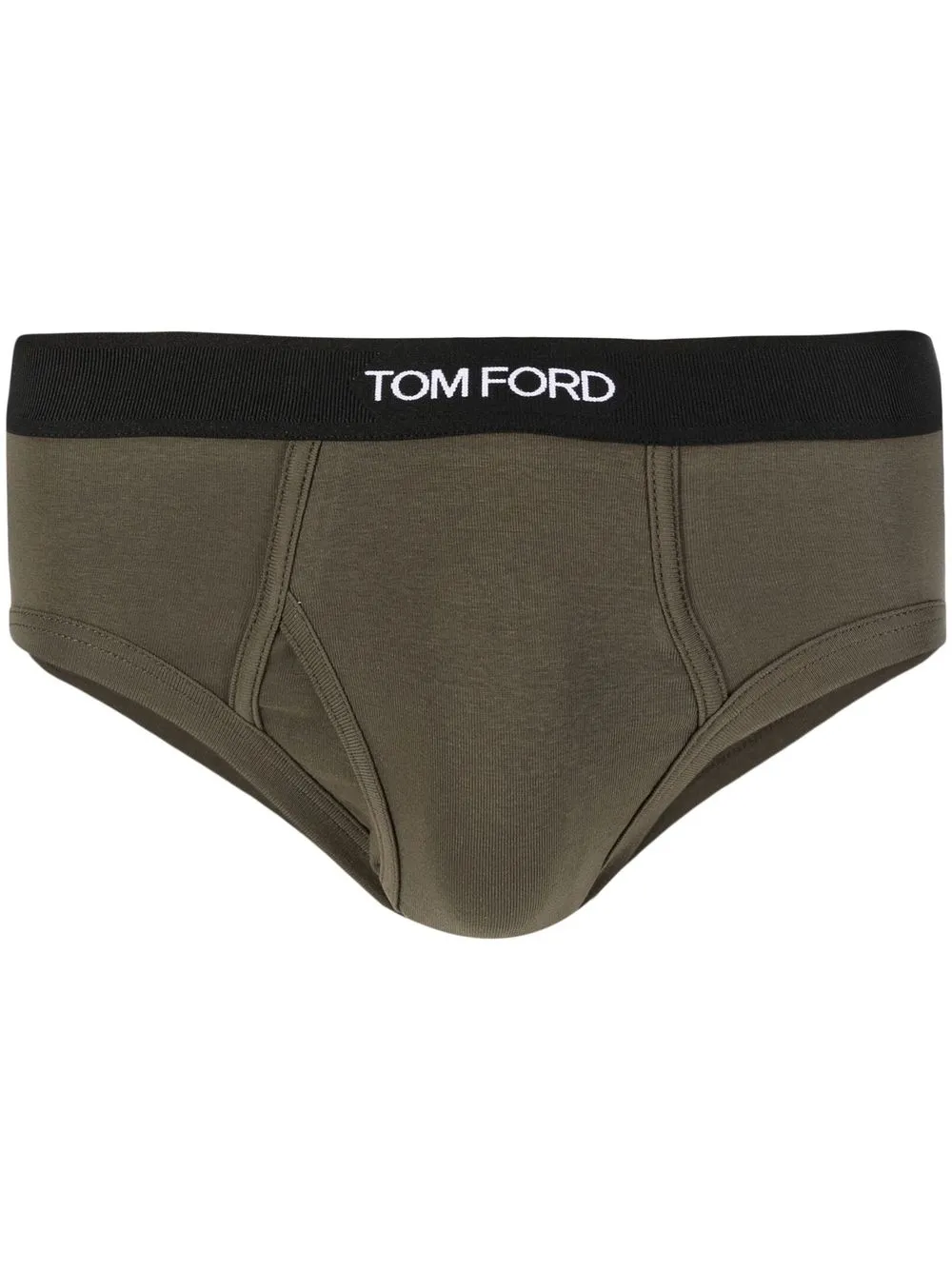 Tom Ford Waistband-logo Boxer Briefs In 褐色