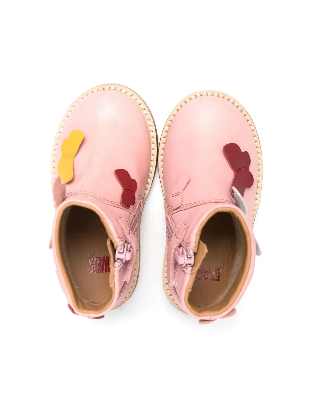  Camper Kids Savina Stiefel Mit Schmetterlingen   Rosa 
