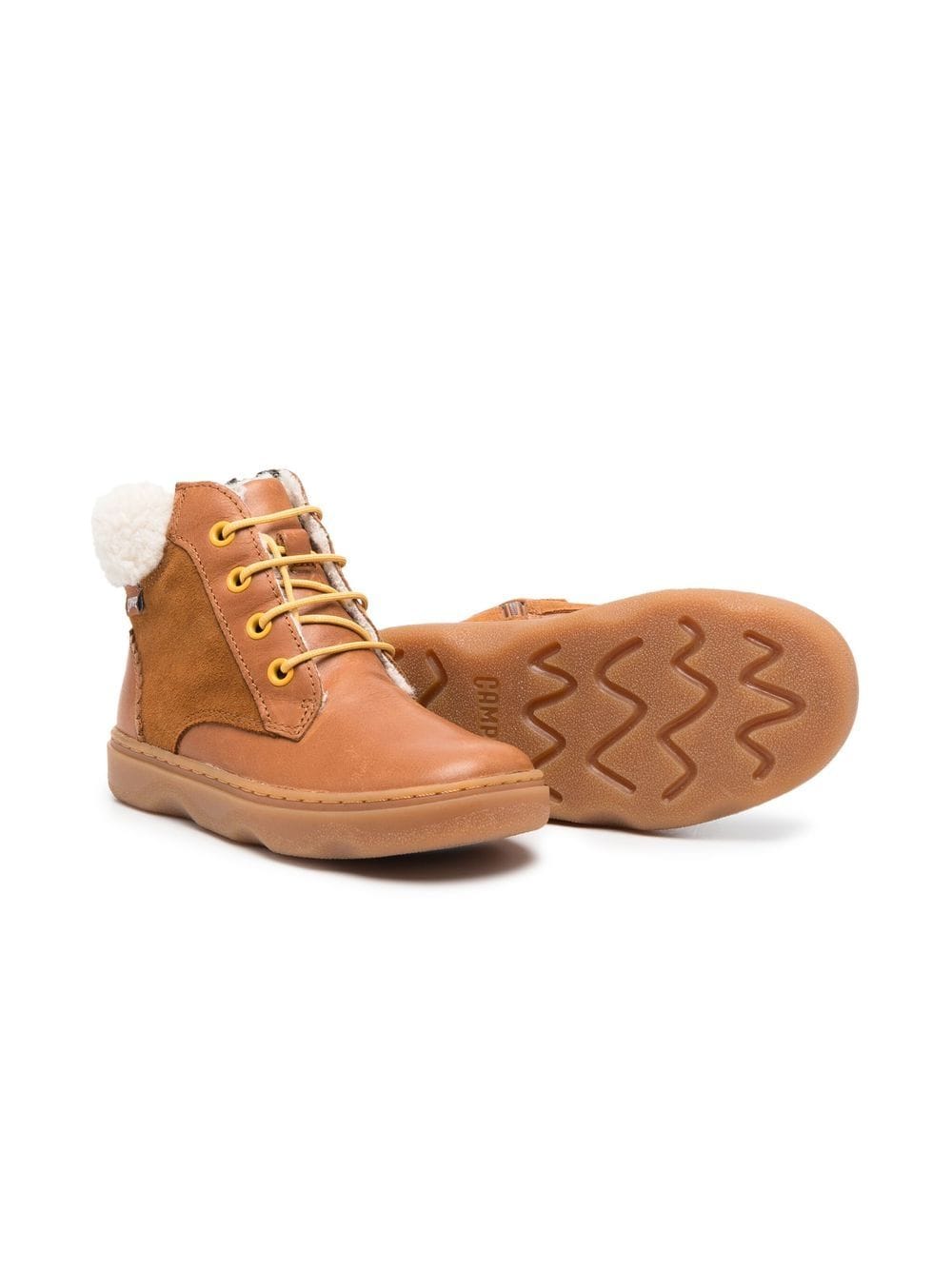 Image 2 of Camper Kids Kiddo faux-shearling lined boots
