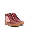 Camper Kids leather colour-block boots - Red