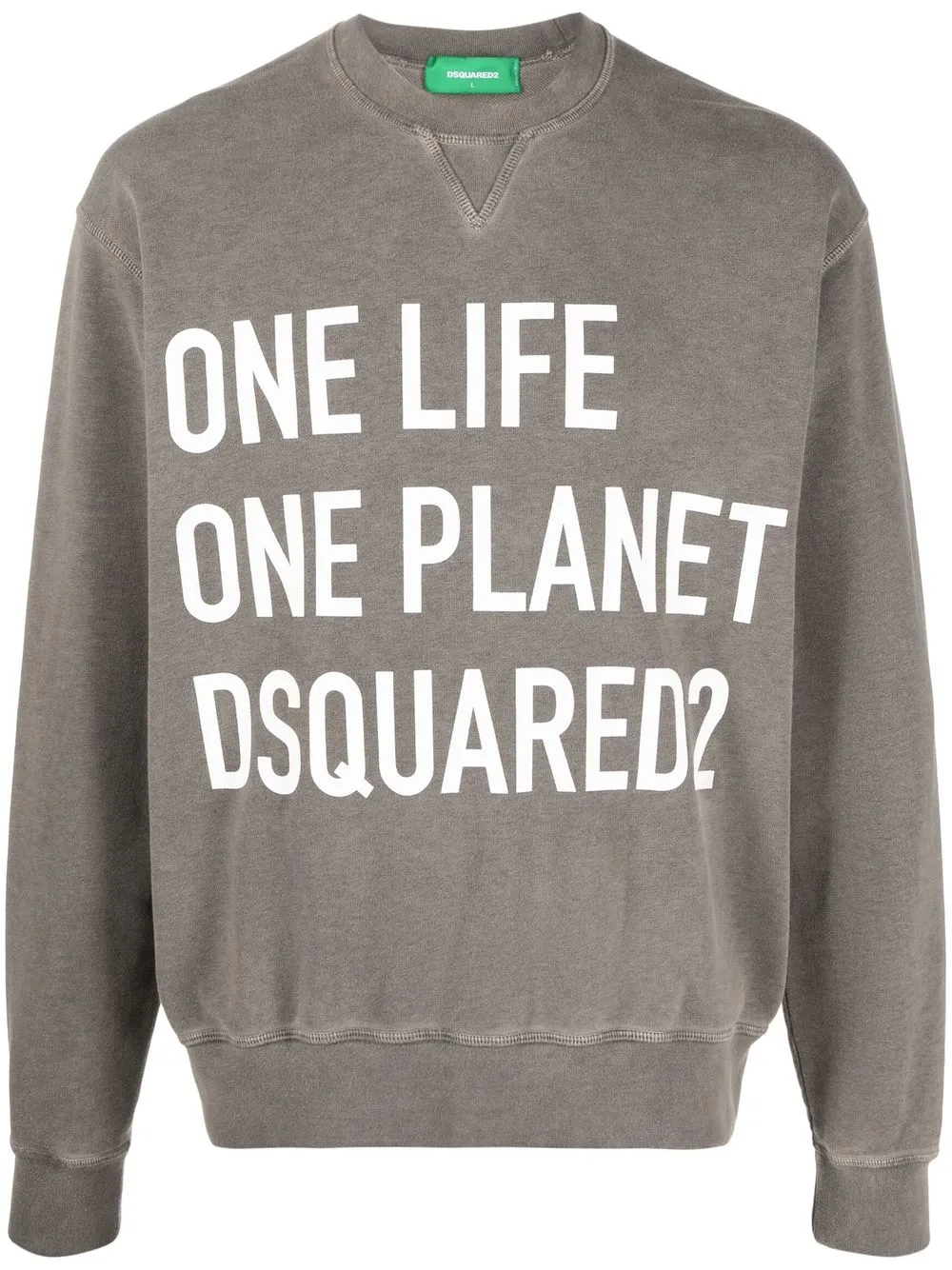 

Dsquared2 sudadera con eslogan estampado - Gris