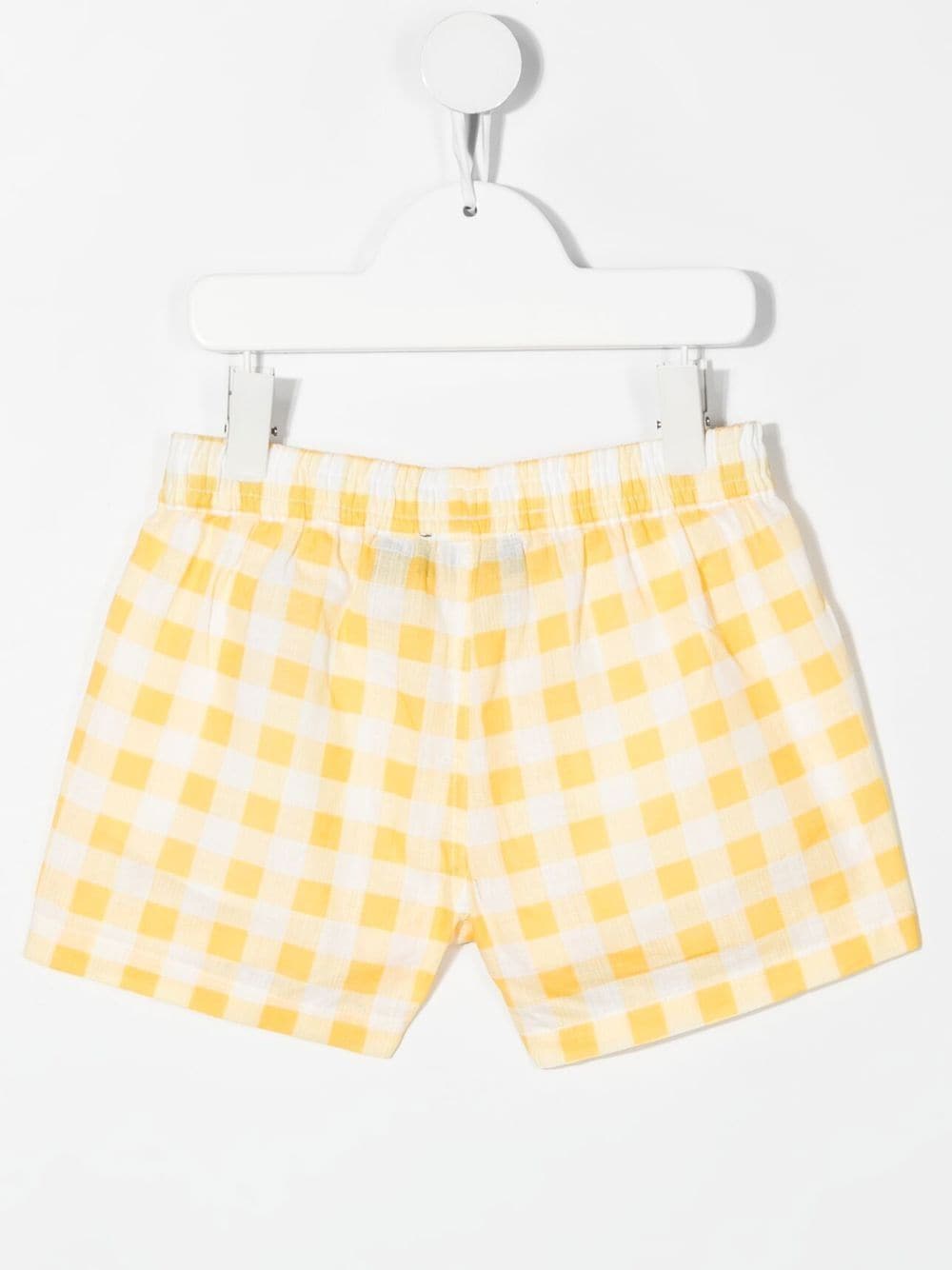 Mini Rodini Shorts met gingham ruit - Geel