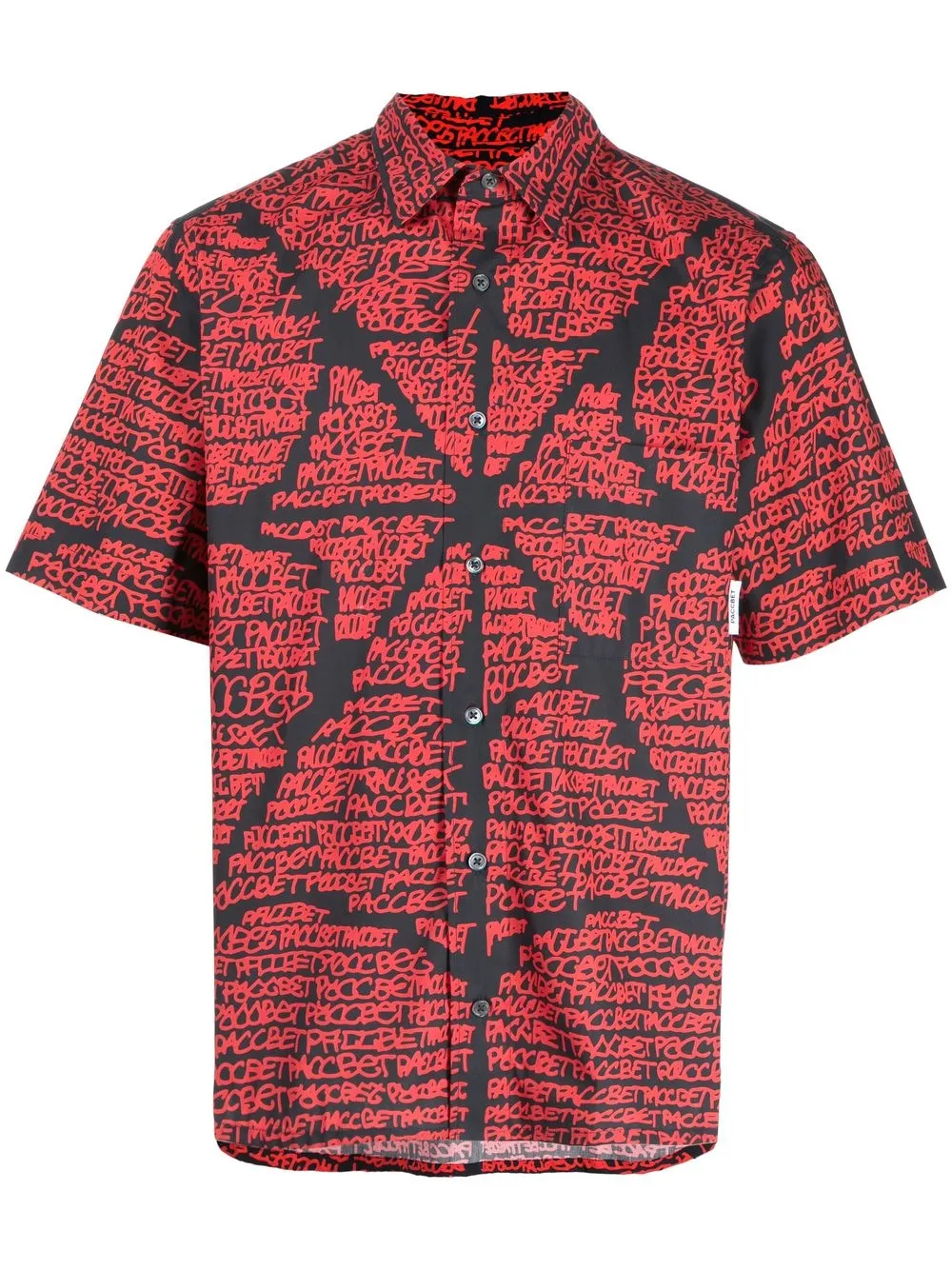 

PACCBET camisa manga corta con estampado gráfico - Rojo