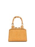 SERPUI Lolita woven basket tote bag - Brown