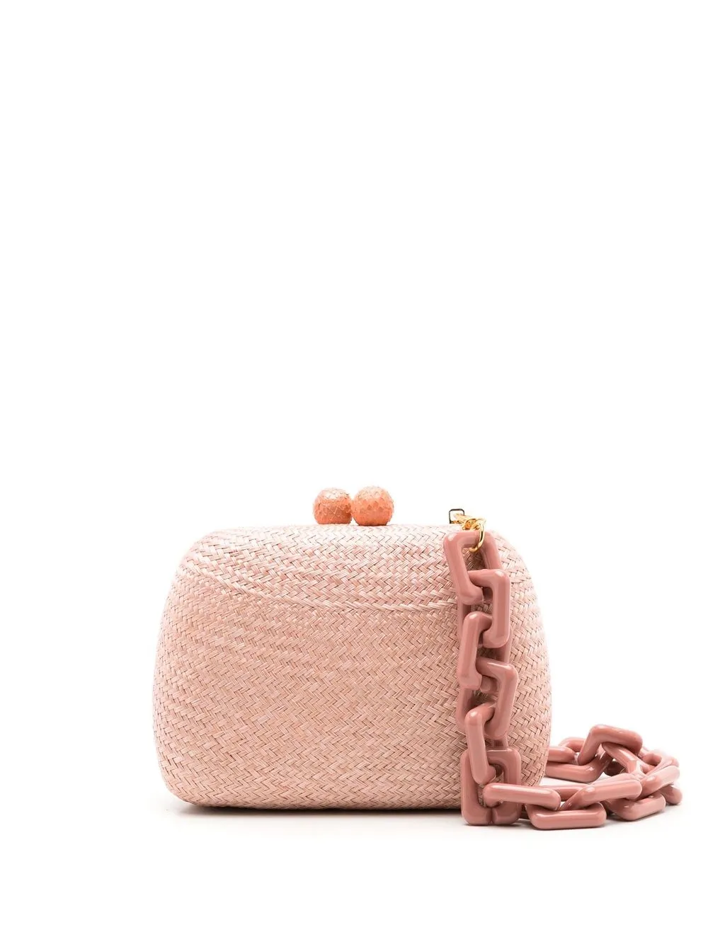 

SERPUI Lolita woven clutch bag - Neutrals