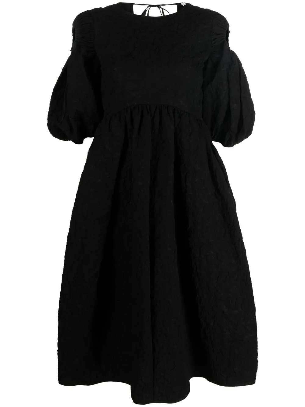 

Cecilie Bahnsen textured puff-sleeve dress - Black