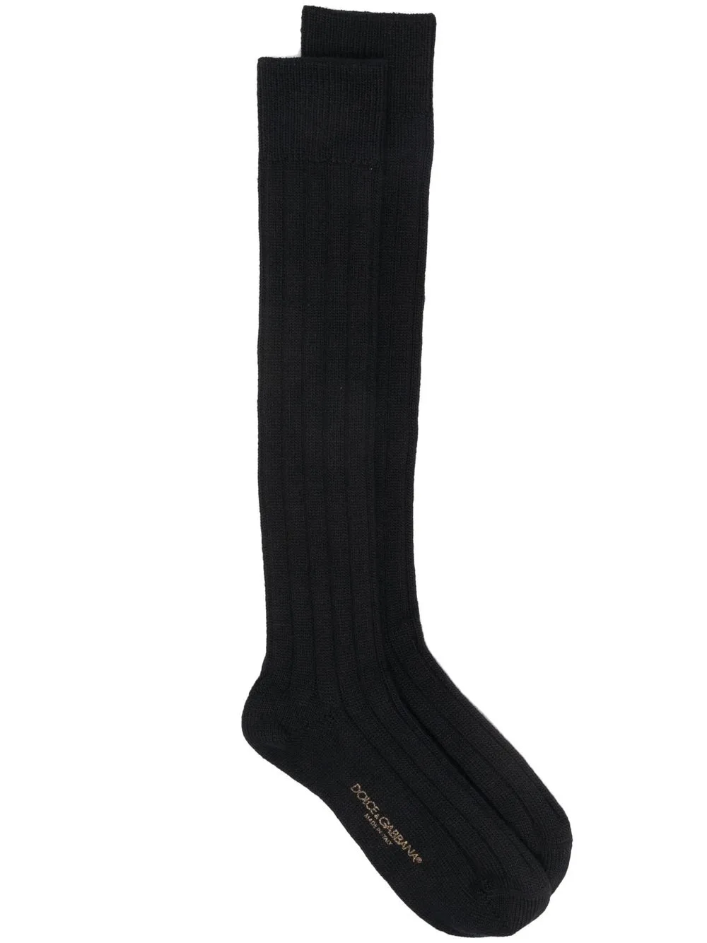 

Dolce & Gabbana branded-footbed ankle-length socks - Black