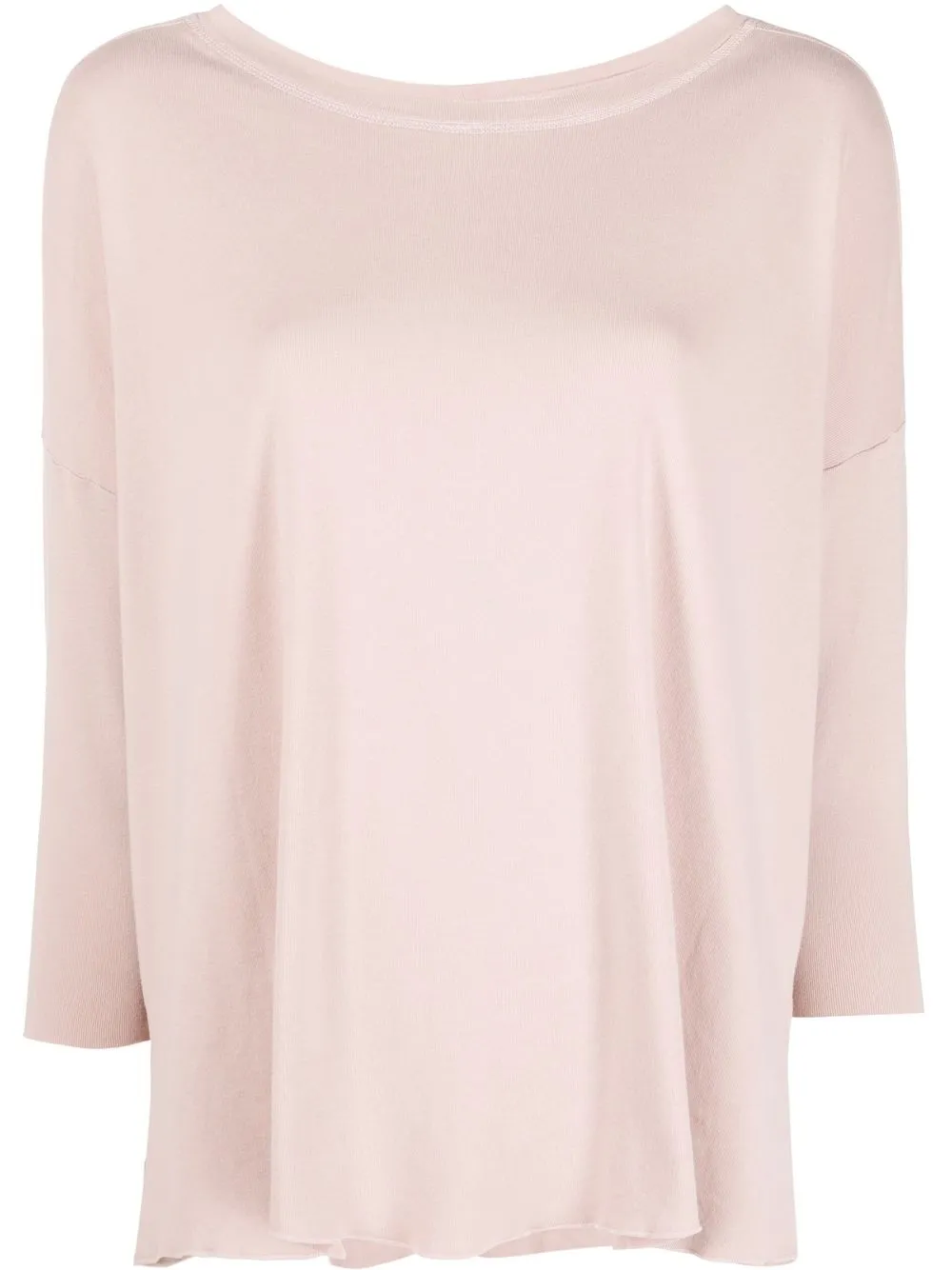 

Raquel Allegra Cocoon raw-cut hem T-shirt - Pink