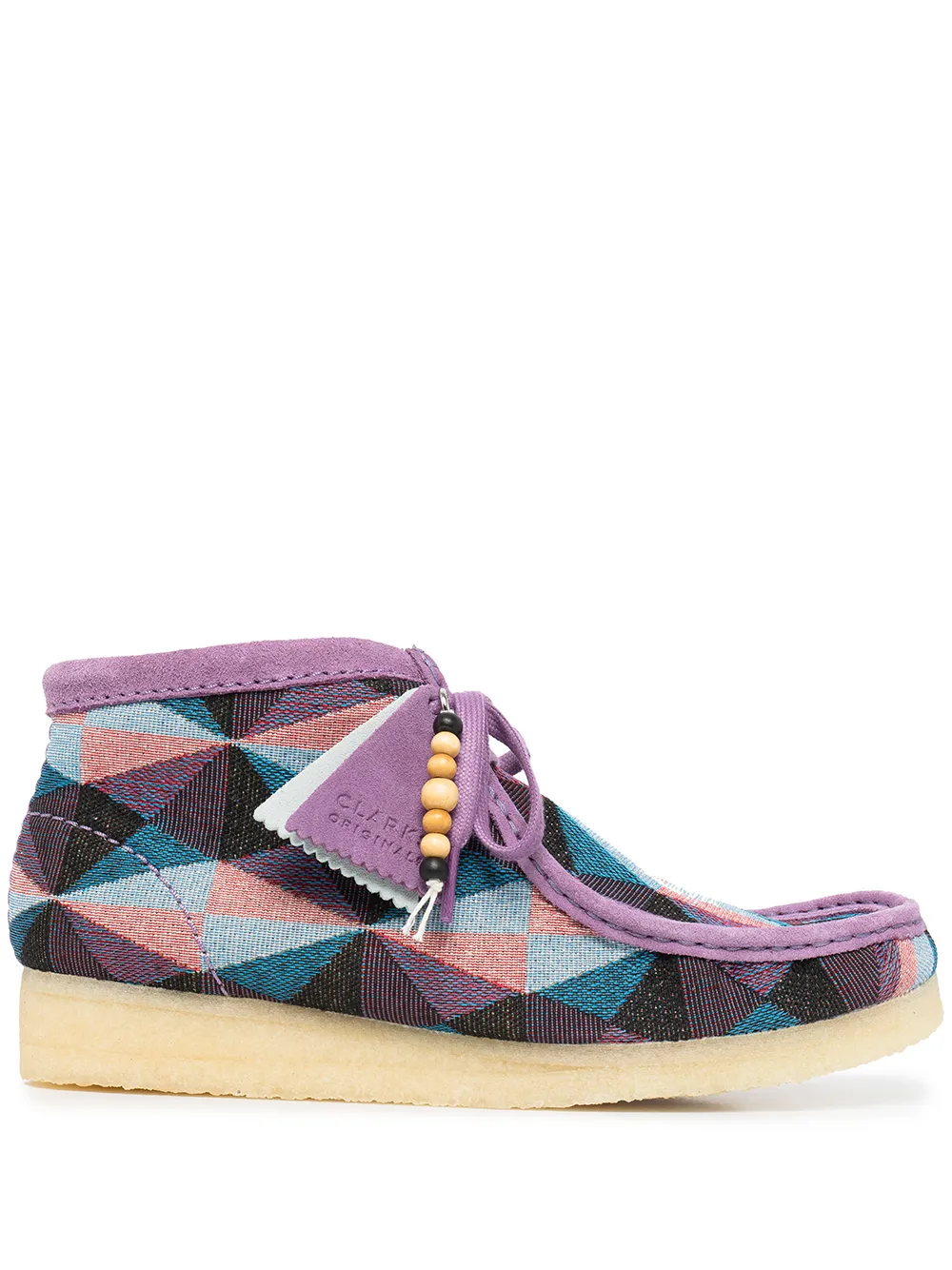 

Clarks Originals botas Wallabee con agujetas - Morado