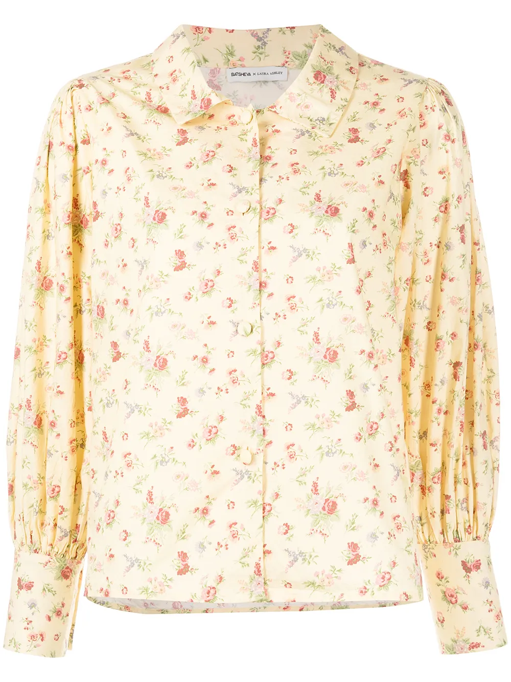 

Batsheva all-over floral-print shirt - Yellow