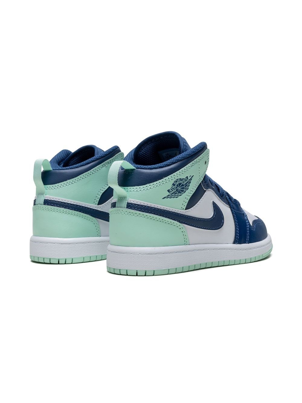 Shop Jordan 1 Mid "blue Mint" Sneakers In White