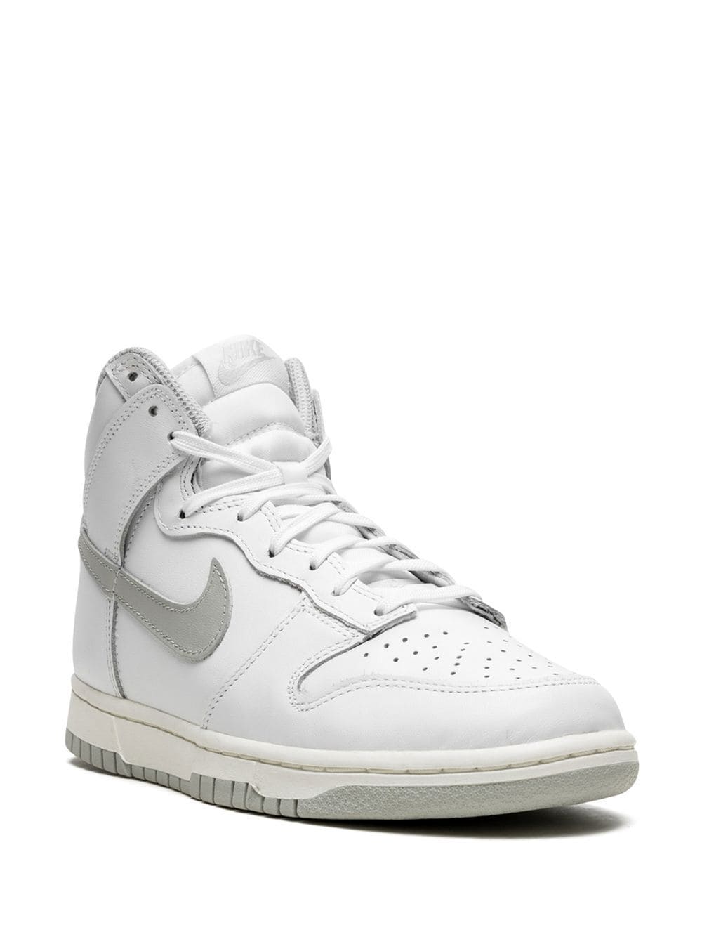 Shop Nike Dunk High "neutral Grey" Sneakers In White