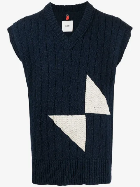 OAMC panelled knitted vest