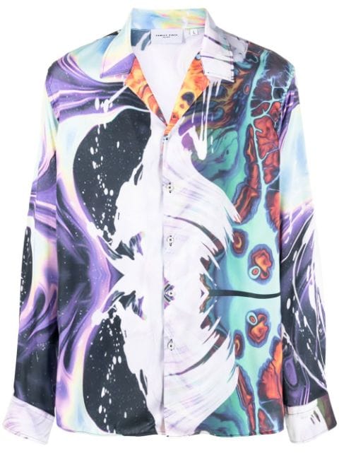 Family First abstract-print long-sleeve shirt