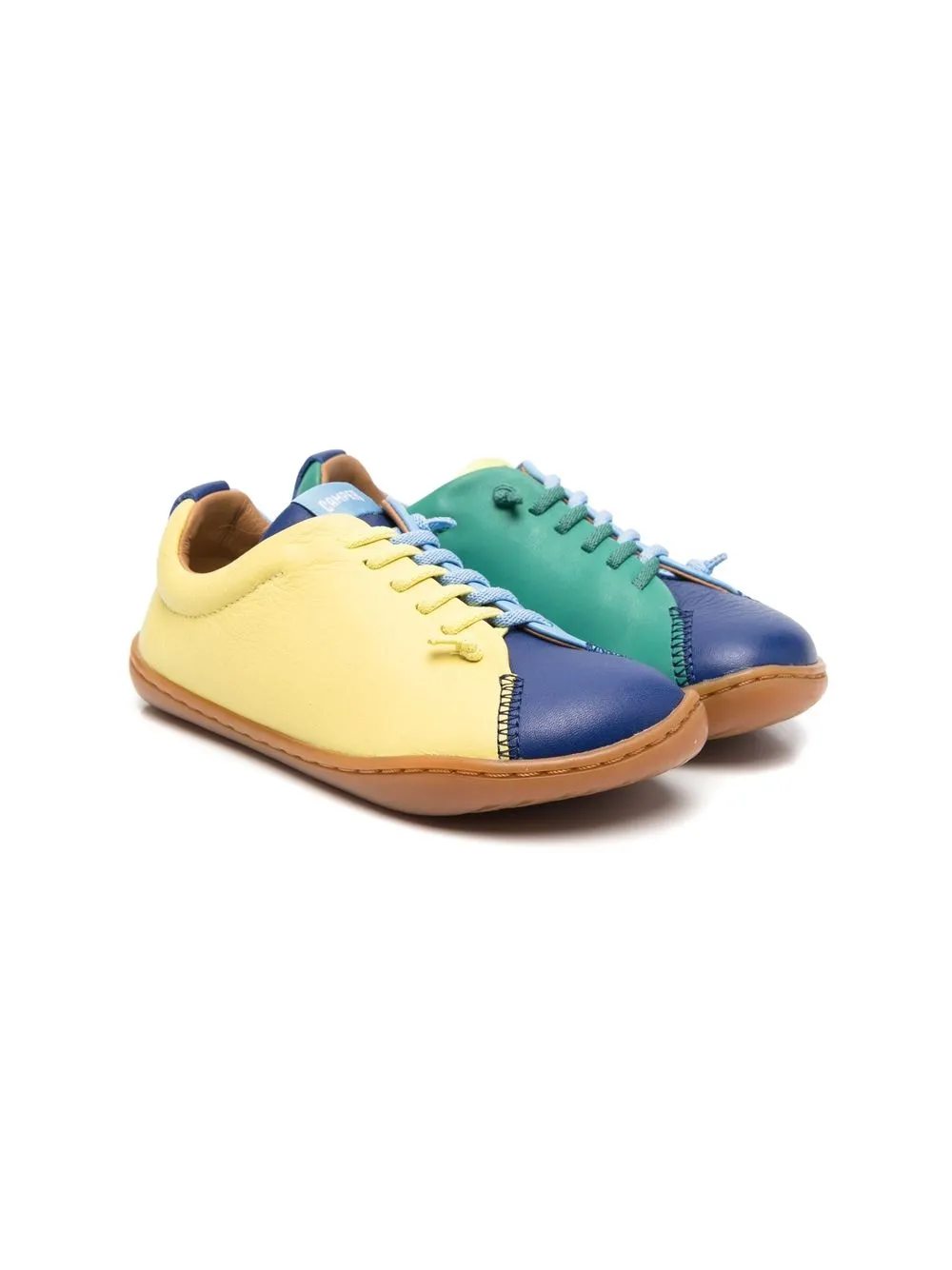 

Camper Kids tenis con diseño color block - Azul