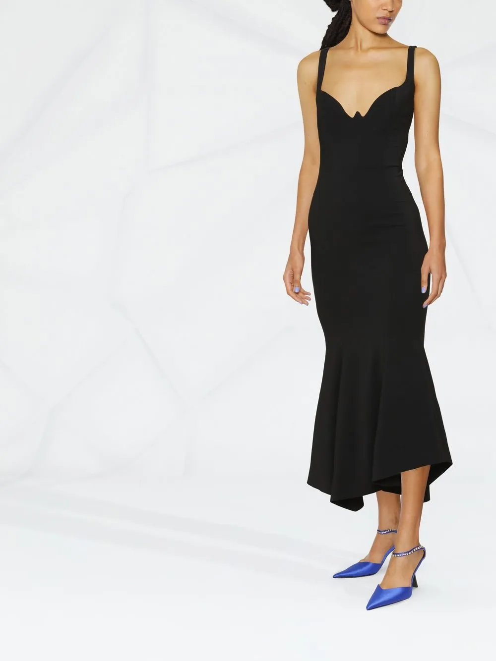 Alexandre Vauthier Ausgestelltes Kleid   Schwarz 