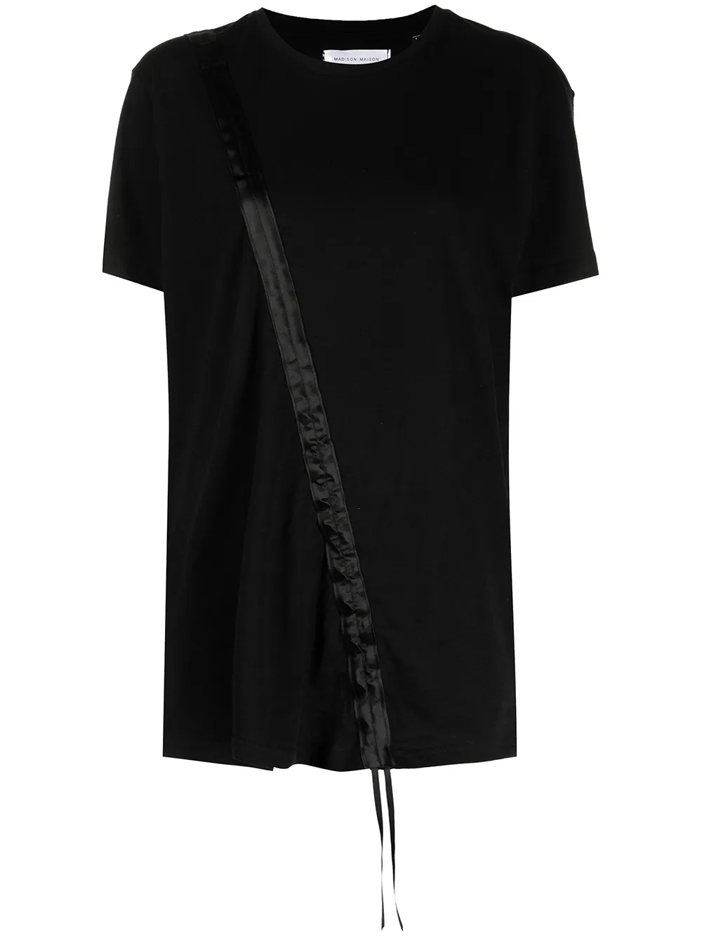 

Madison.Maison ruched short-sleeve T-shirt - Black