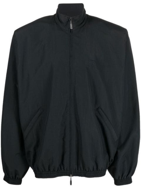 Balenciaga logo-print zipped track jacket 