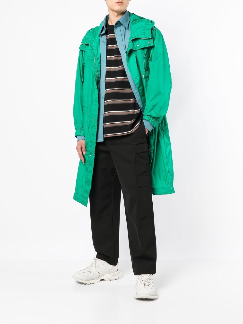 Shop Juunj Mid-length Coat In Green