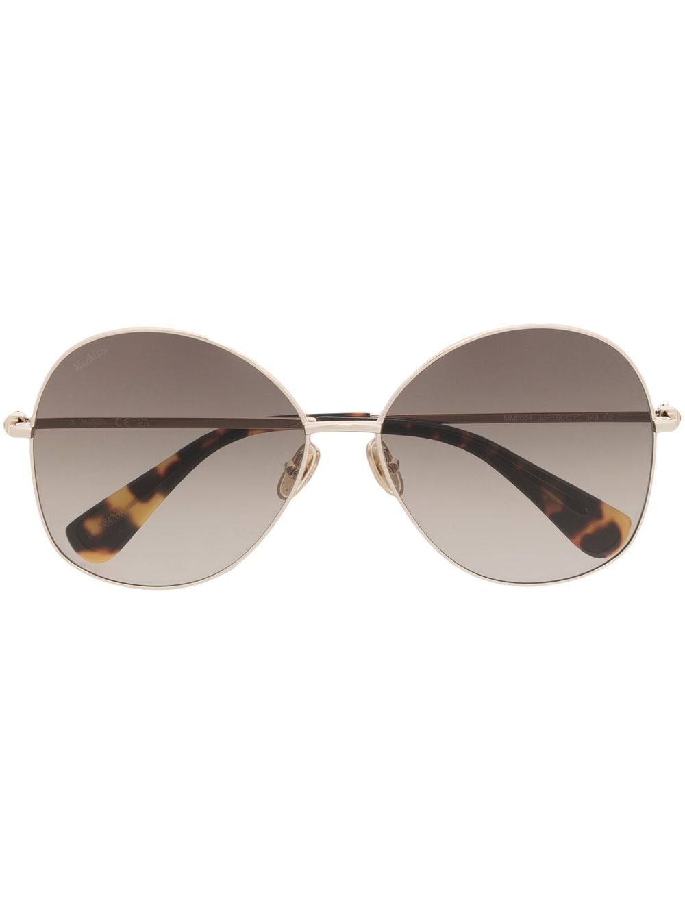 Image 1 of Max Mara round-frame gradient sunglasses