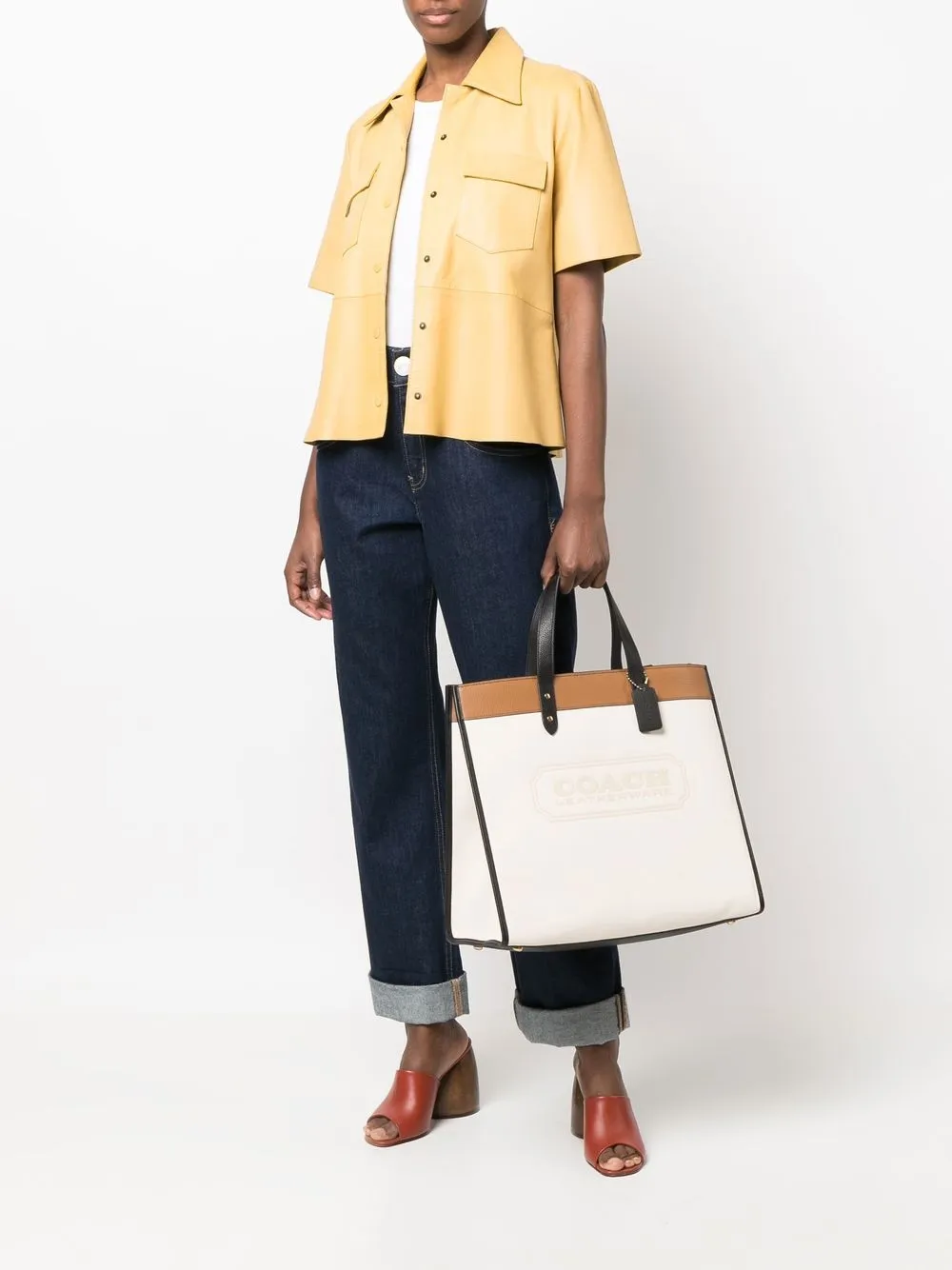 Coach embossedlogo Tote Bag Farfetch