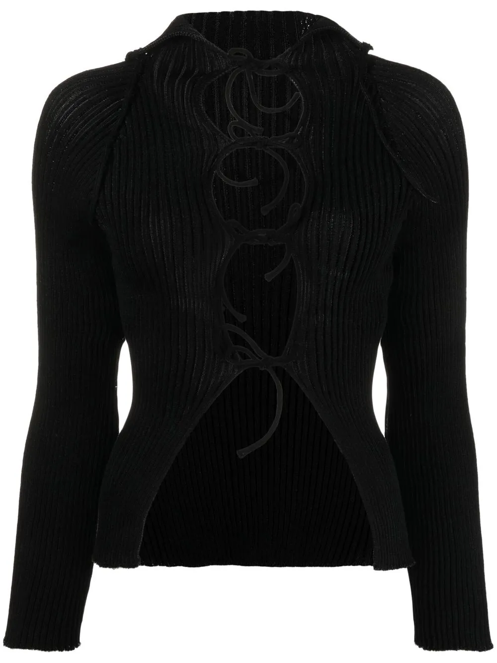 A. ROEGE HOVE EMMA LACE-UP CARDIGAN