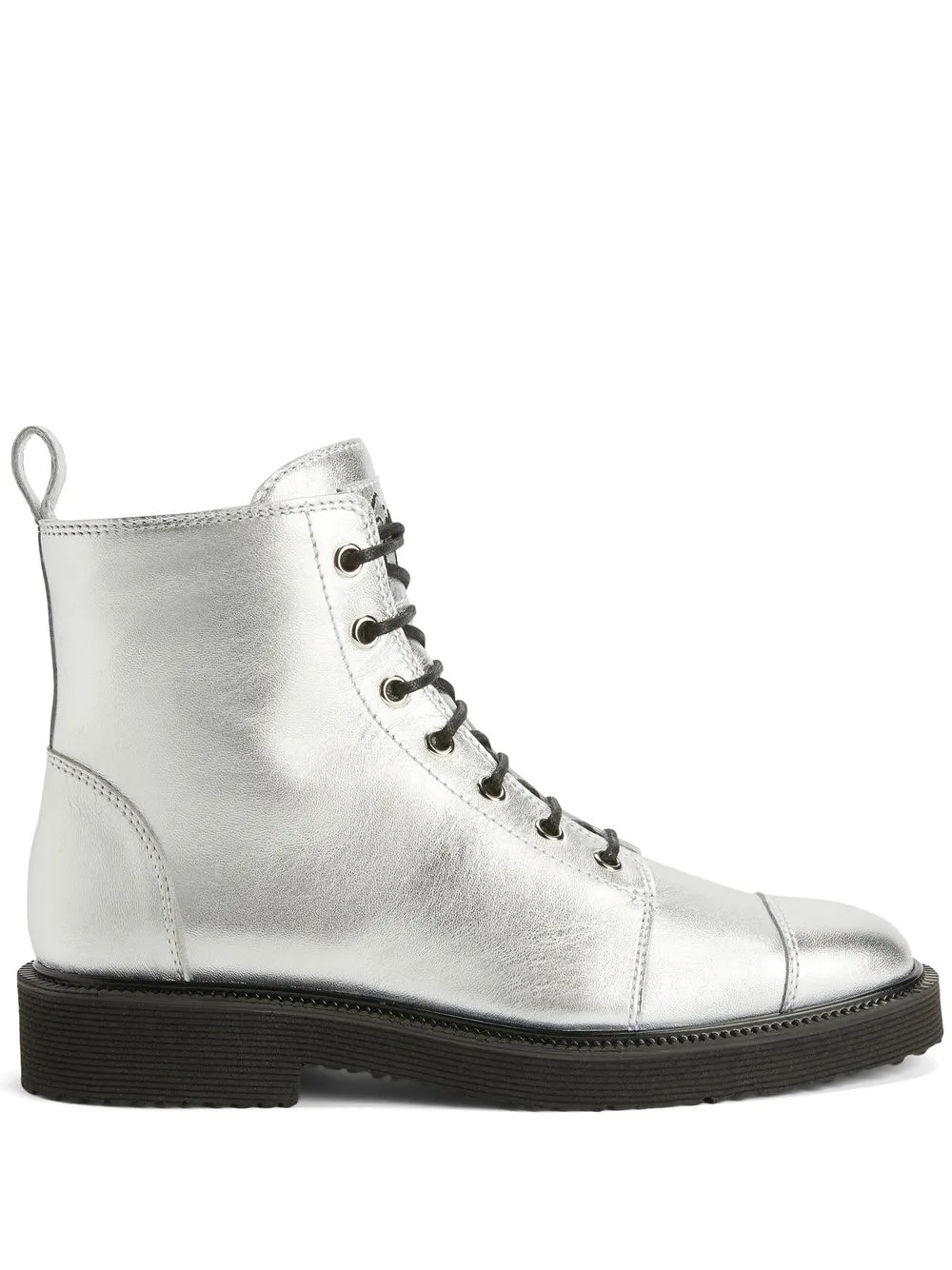 

Giuseppe Zanotti botas cargo Thora con agujetas - Plateado