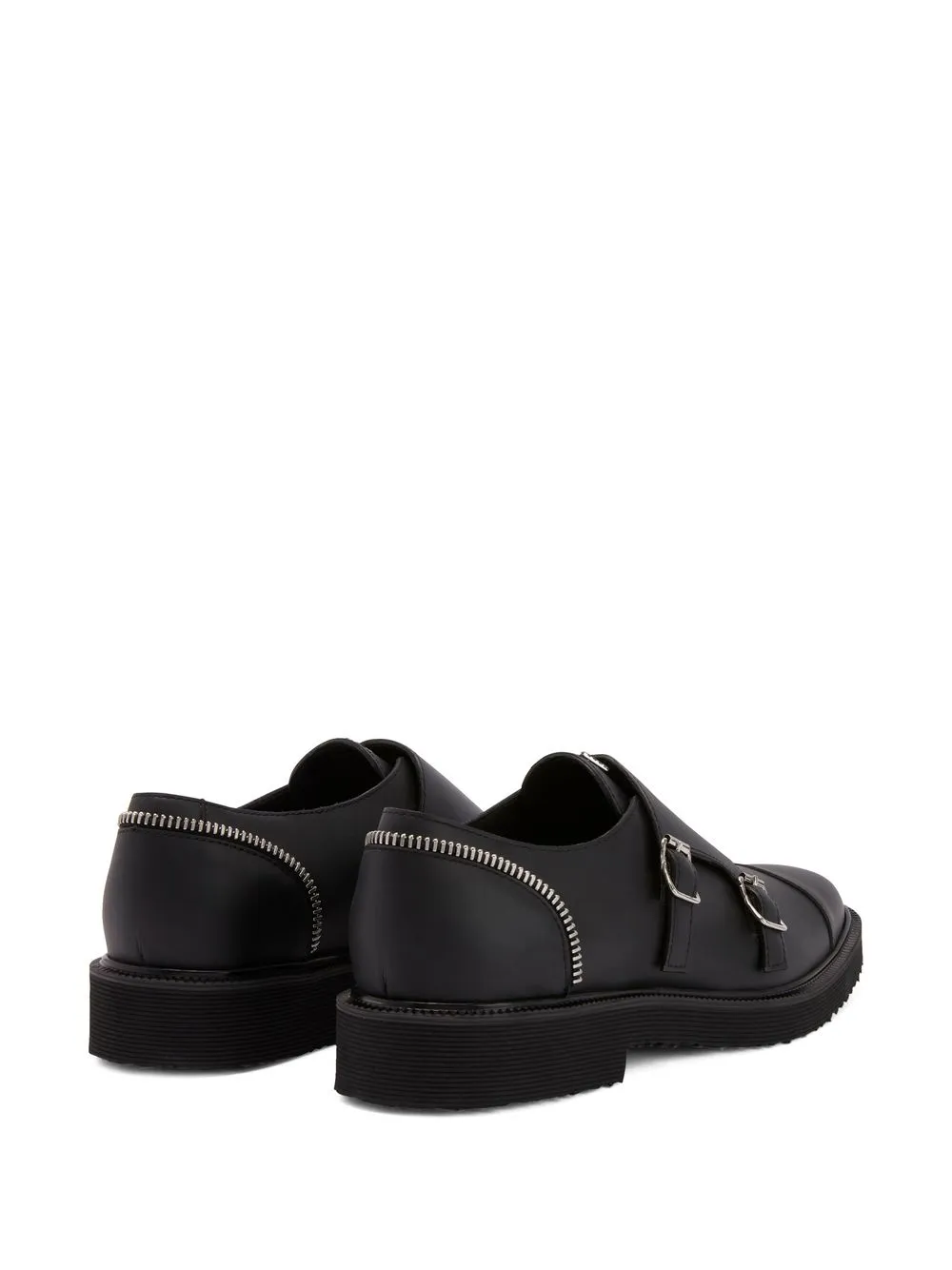 靴 Johnny Giuseppe Zanotti Johnny Monkey ジップトリム シューズ | ブラック