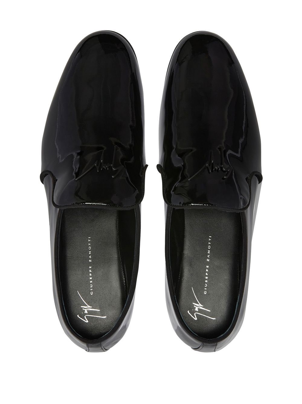 Shop Giuseppe Zanotti Fergus High-shine Loafers In Black