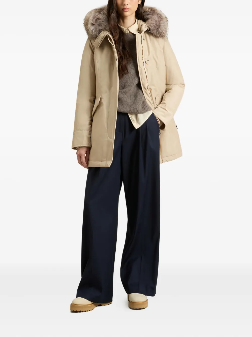 Woolrich fur-trimmed hooded jacket | Faux Fur & Shearling Jackets | Image 2