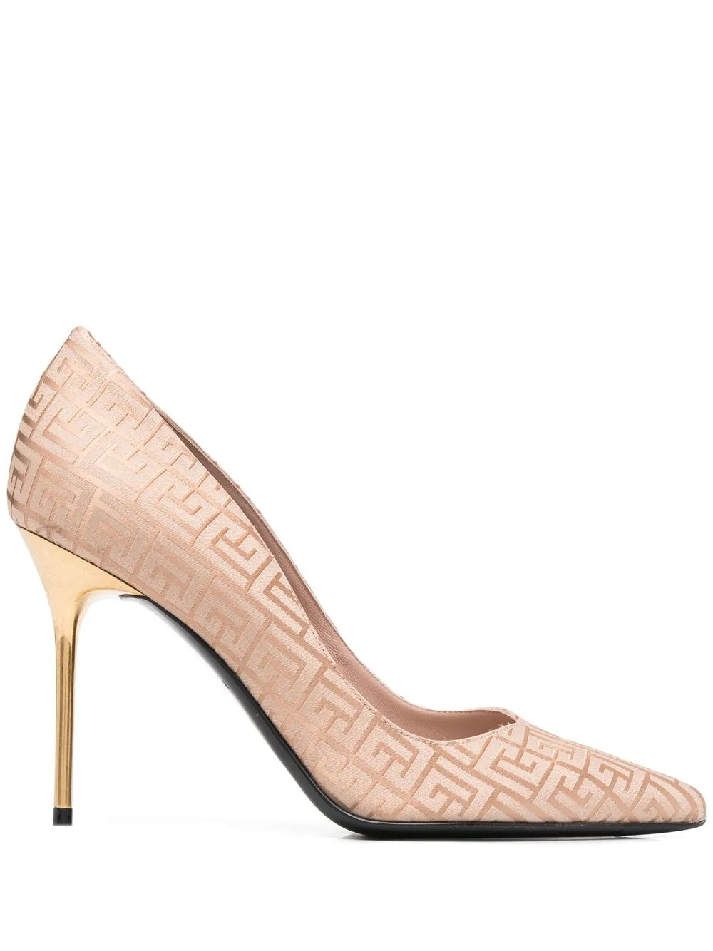 

Balmain monogram stiletto pumps - Neutrals